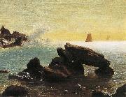 Albert Bierstadt Farallon Islands, off San Francisco in the Pacific, Northern California oil